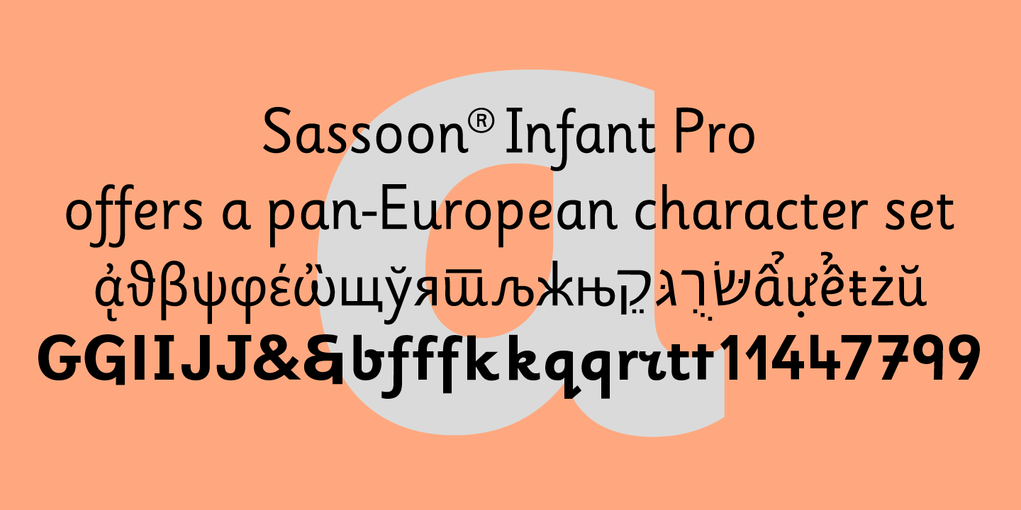 Czcionka Sassoon Infant Pro